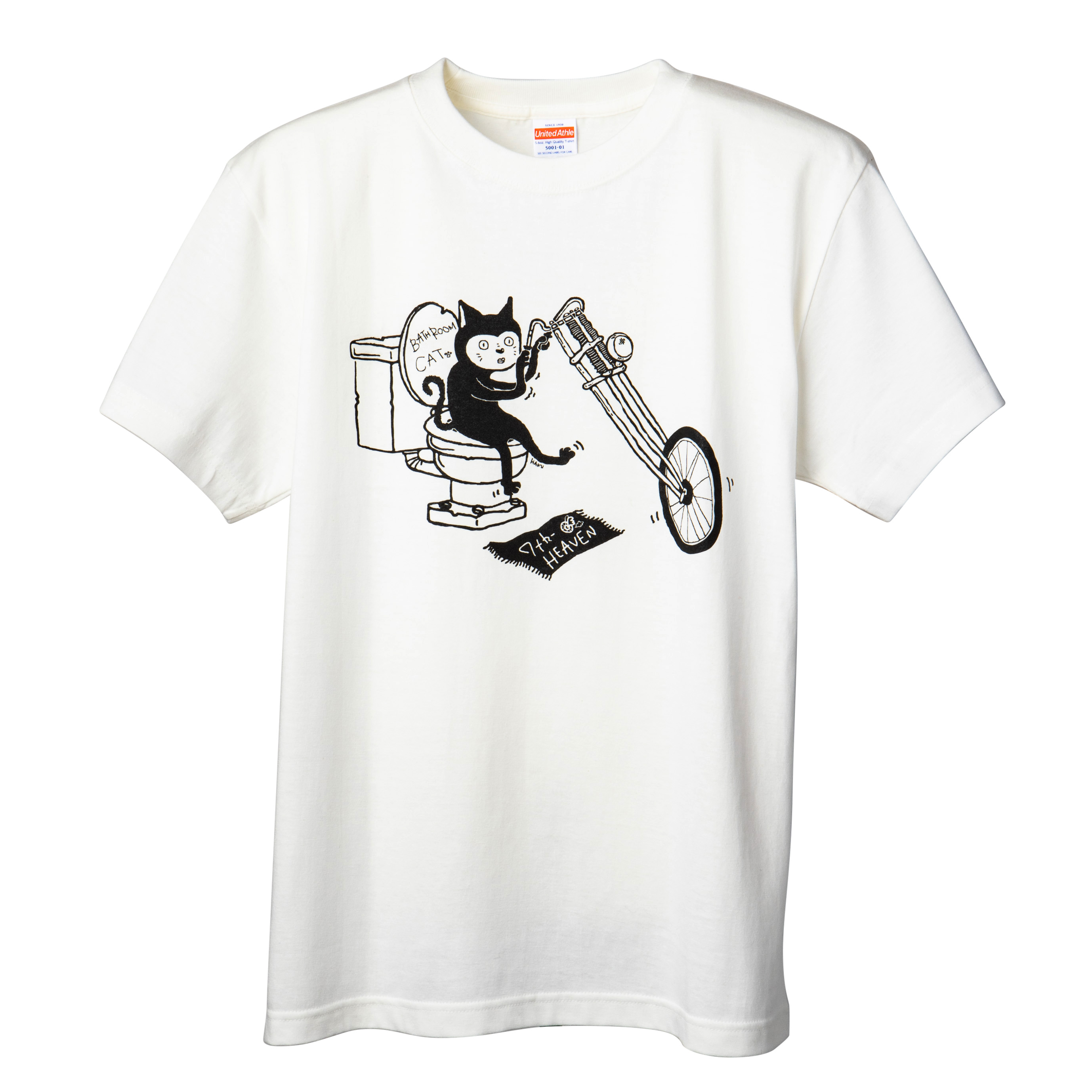 BathroomCAT　T-shirt (White)